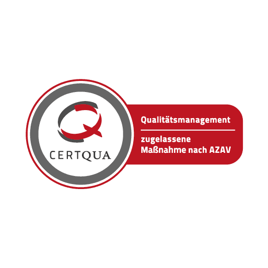 Certqua Logo - Qualitätsmanagement - zugelassene Maßnahme nach AZAV.